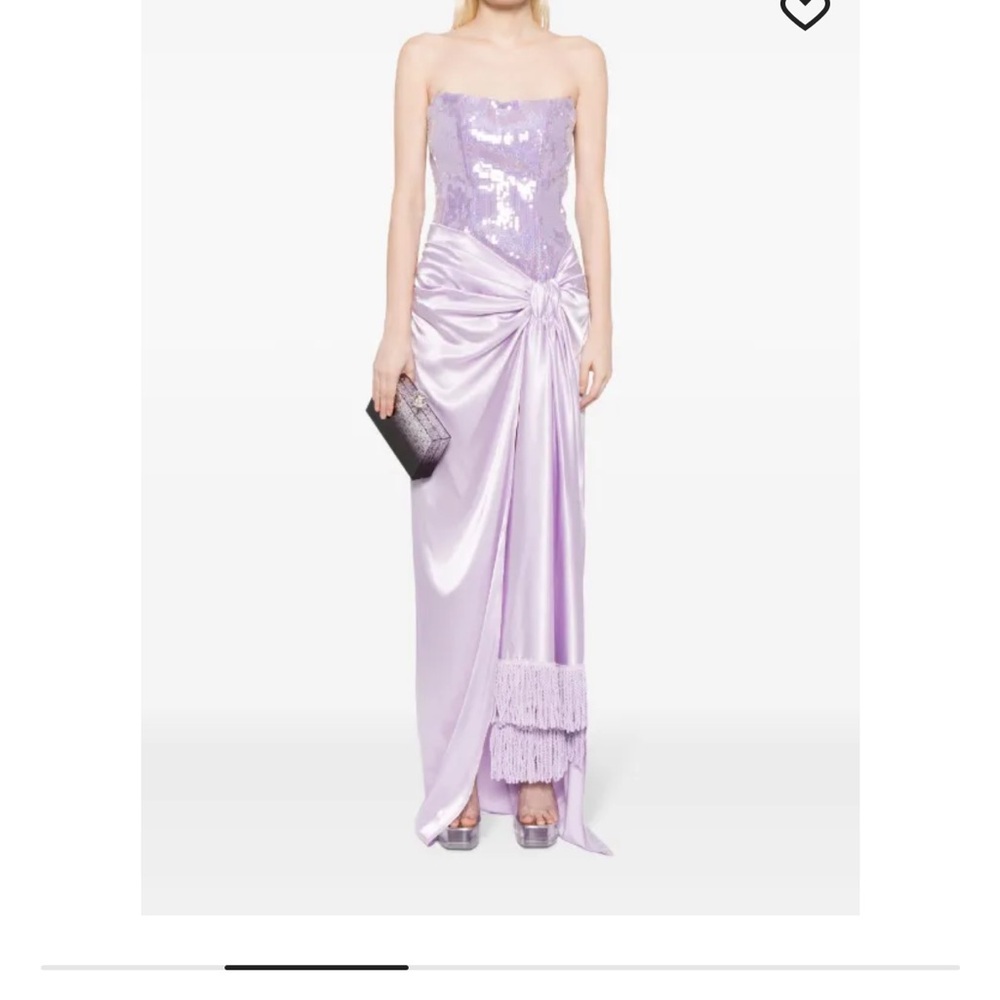 Bronx and Banco Lavender Sequin Wedding Dress